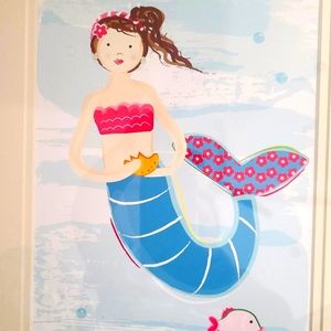 Mermaid Prints for Kids unframed